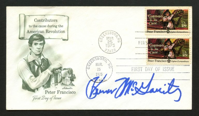Vernon McGarity d.2013 signed autograph FDC cover Medal of Honor Military PC227