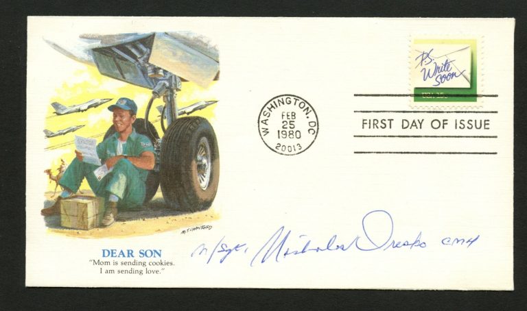 Nicholas Oresko d.2013 signed autograph auto FDC cover Medal of Honor PC262