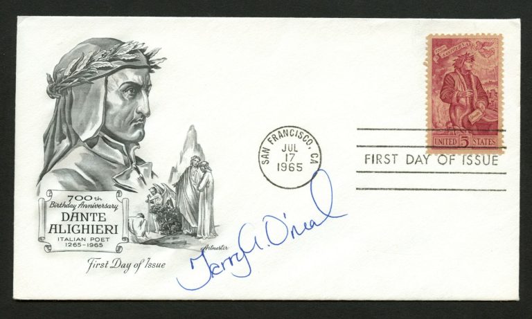 Terry a. O'Neal signed autograph auto FDC cover American Writer PC236