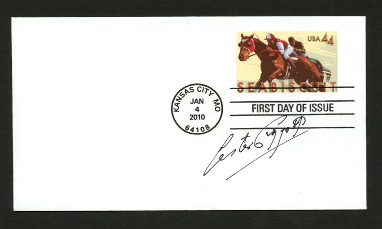 Lester Piggott signed autograph auto FDC cover English Professional Jockey PC287