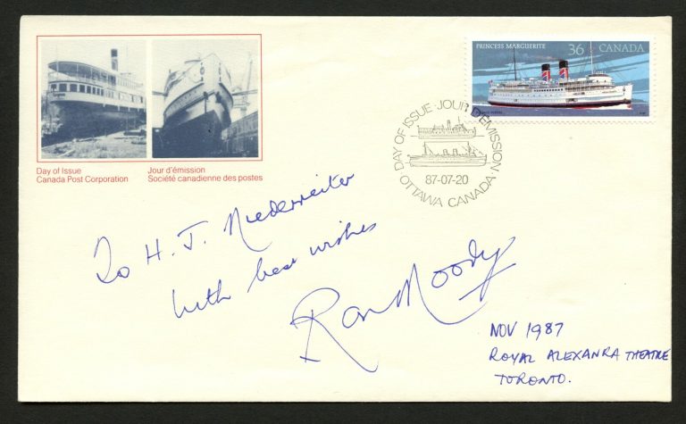 Ron Moody d2015 signed autograph Postal cover English Actor Fagin inOliver PC206