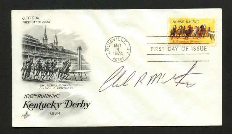 Snug McGaugley signed autograph auto FDC cover American horse trainer PC199