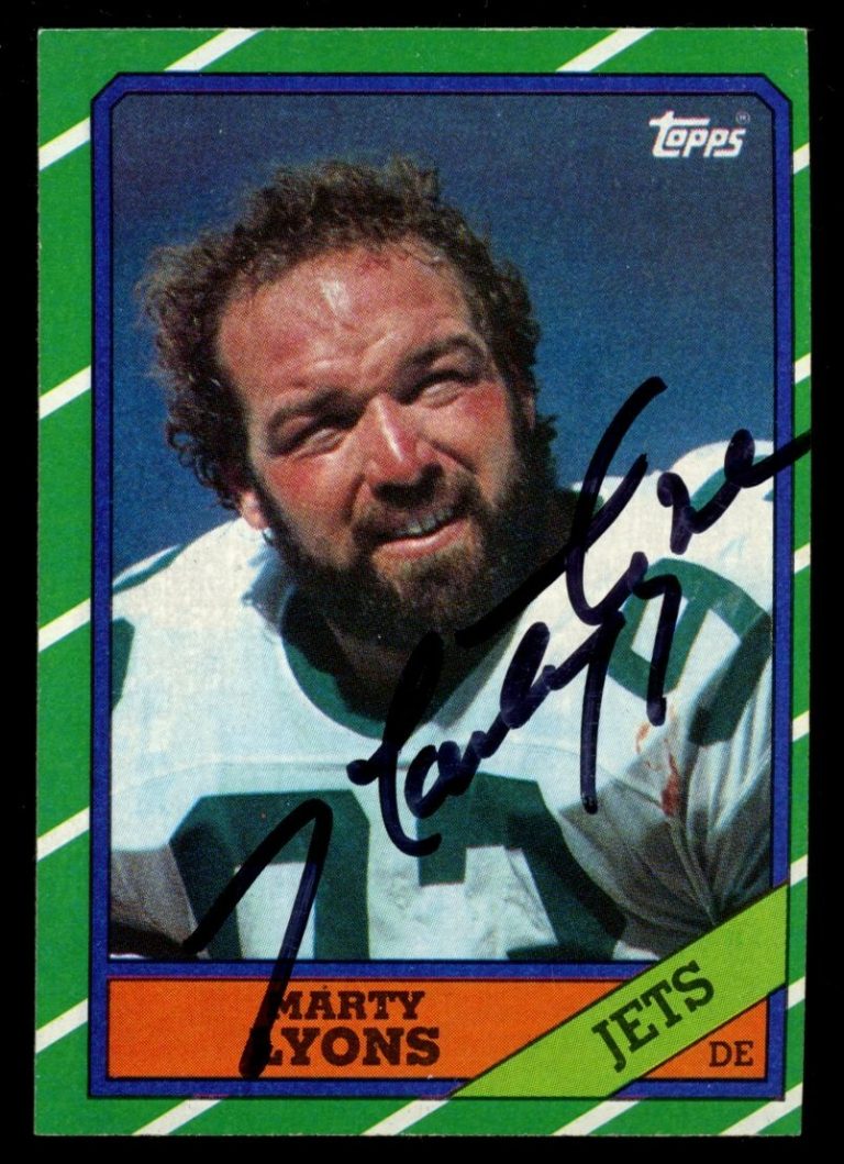 Marty Lyons #107 signed autograph auto 1986 Topps Football Trading Card