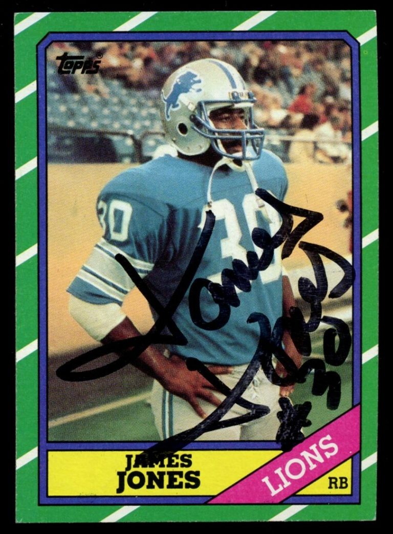 James Jones #245 signed autograph auto 1986 Topps Football Trading Card
