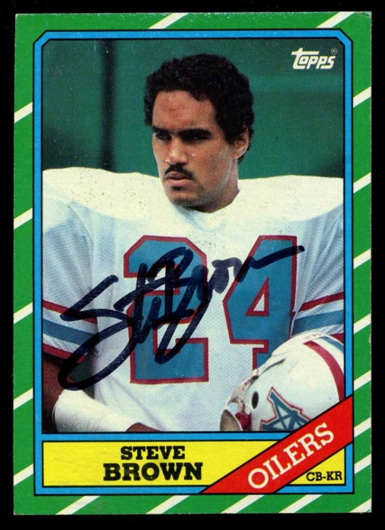 Steve Brown #359 signed autograph auto 1986 Topps Football Trading Card