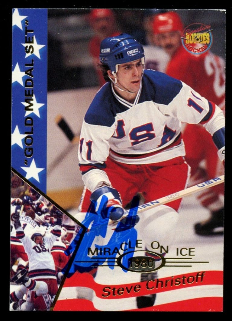 Steve Christoff #7 signed autograph auto Miracle On Ice 1980 USA Hockey Card