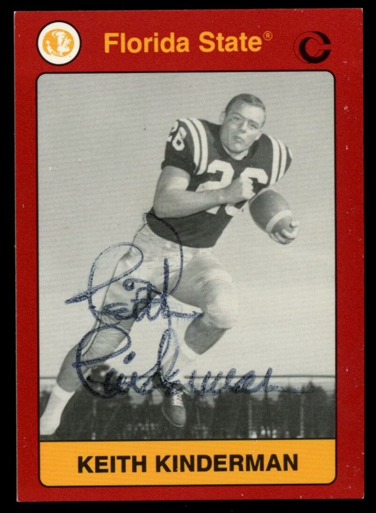 Keith Kinderman #153 signed autograph 1991 Florida State Collegiate Collection
