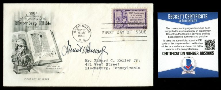 Daniel Inouye signed autograph auto FDC MOH Medal of Honor Beckett Cert BAS