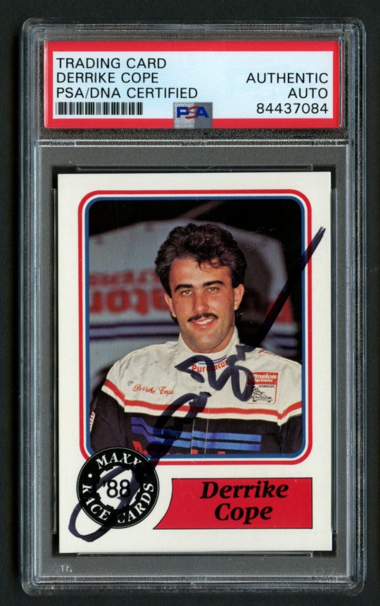 Derrike Cope #33 signed autograph auto 1988 MAXX Charlotte Racing Card PSA Slab