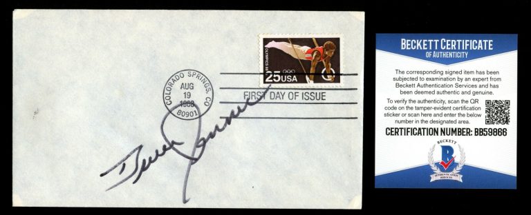 Bruce Jenner signed autograph auto FDC Cover Olympic Champion Beckett Cert BAS