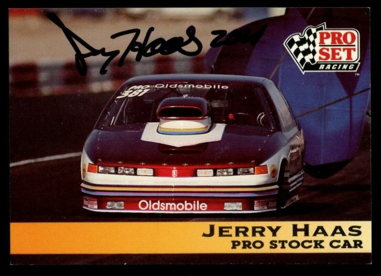 Jerry Haas #131 signed autograph auto 1992 Pro Set NHRA Trading Card