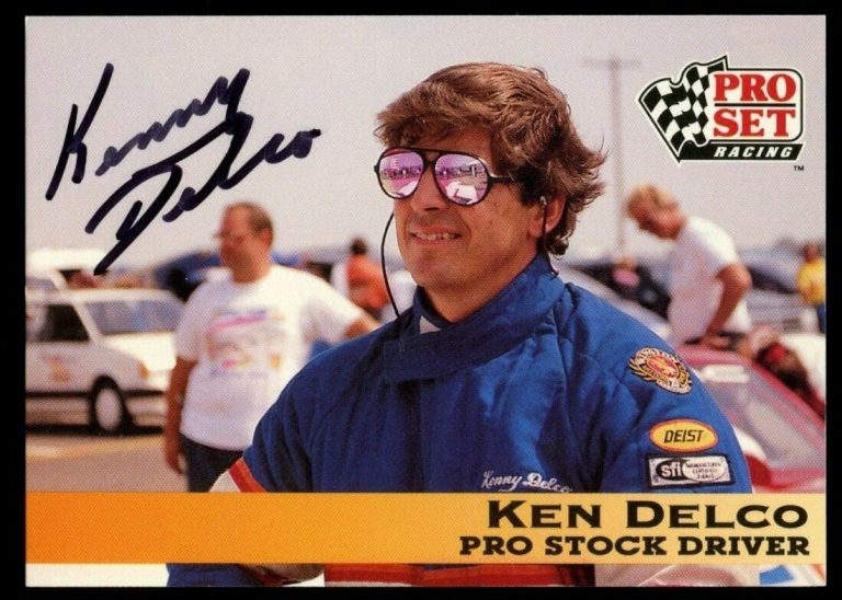 Ken Delco #86 signed autograph auto 1992 Pro Set NHRA Trading Card