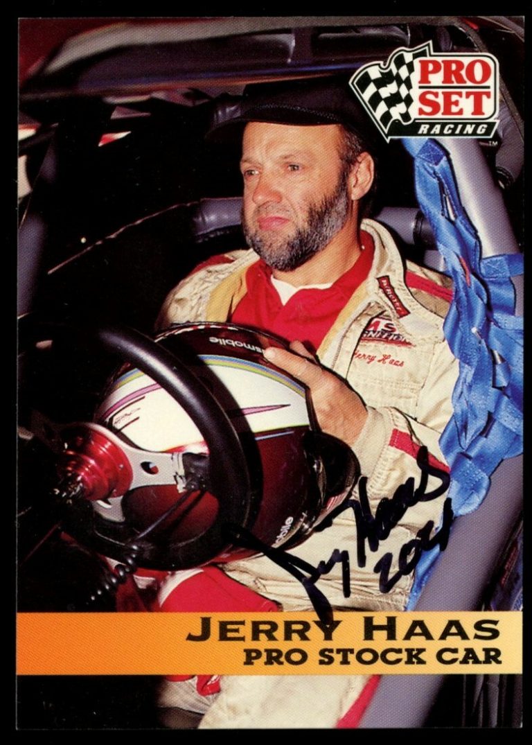 Jerry Haas #83 signed autograph auto 1992 Pro Set NHRA Trading Card