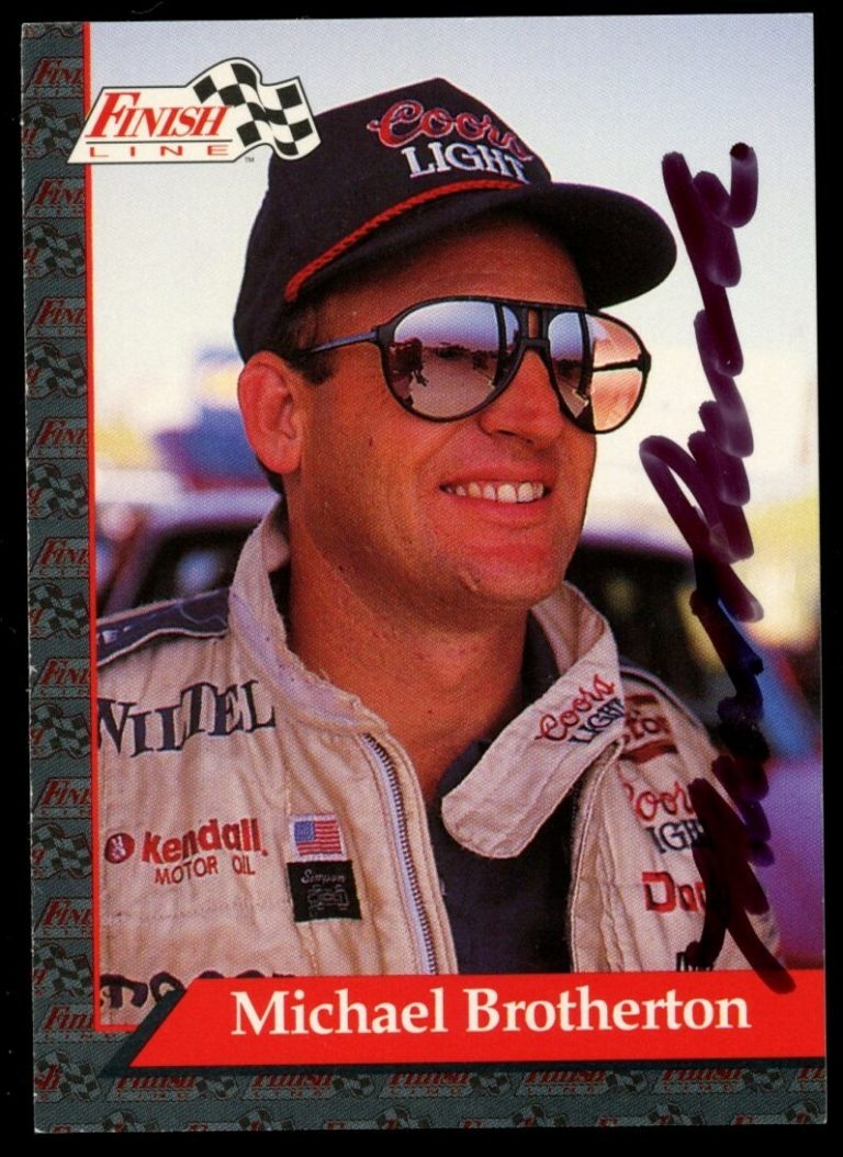 Michael Brotherton #14 signed autograph auto 1993 Finish Line NHRA Trading Card