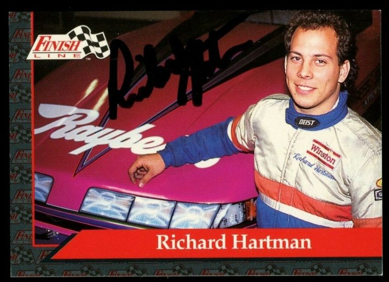 Richard Hartman #56 signed autograph auto 1993 Finish Line NHRA Trading Card
