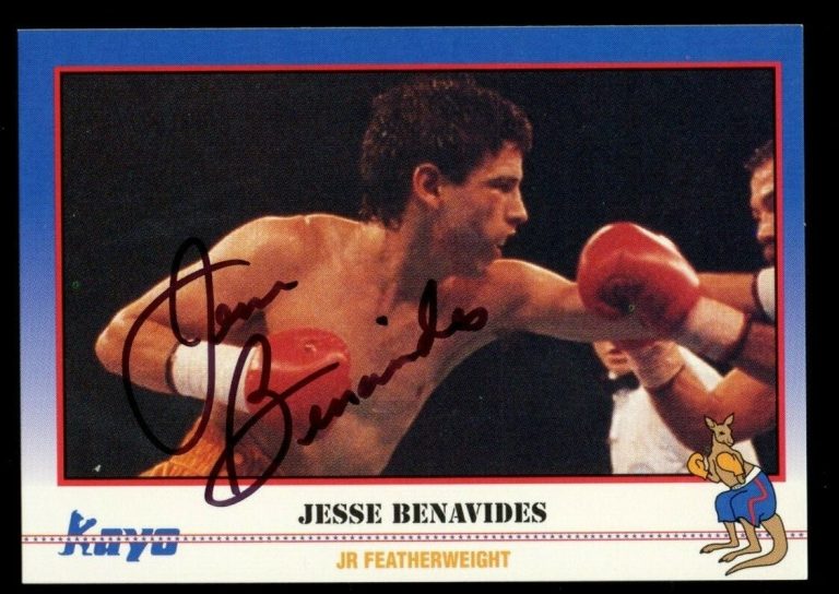 Jesse Benavides #106 signed autograph auto 1991 KAYO Boxing Trading Card