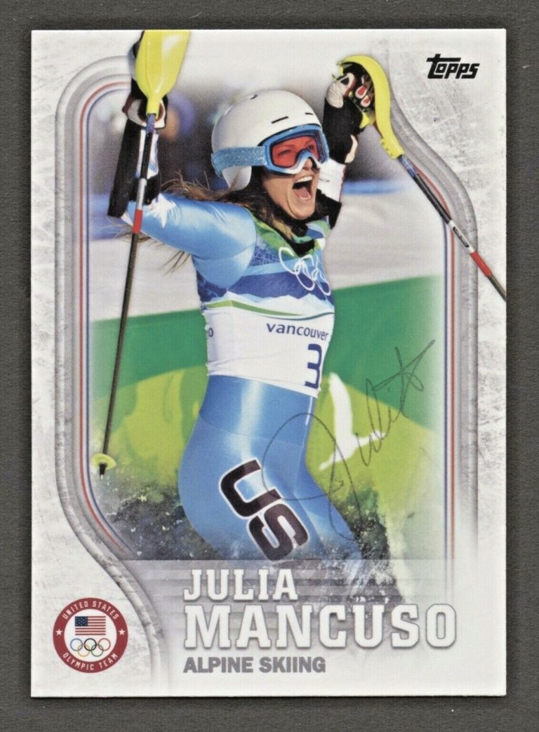 Julia Mancuso #USA-3 signed autograph auto 2018 Topps U.S. Winter Olympic Card