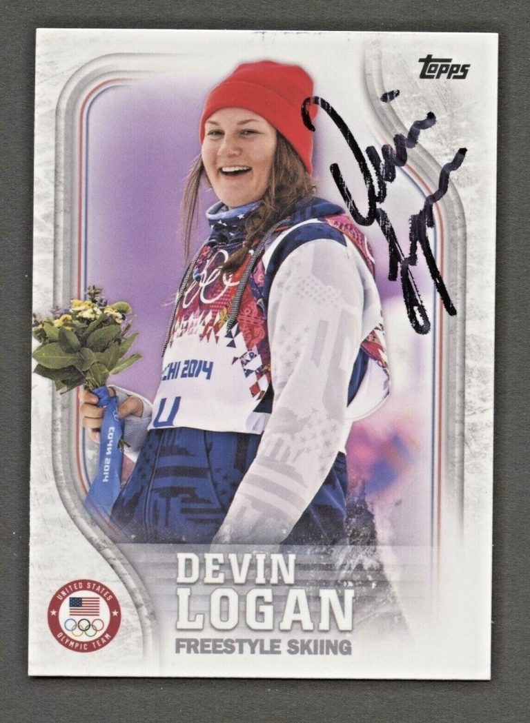 Davin Logan #US-19 signed autograph auto 2018 Topps U.S. Winter Olympic Card