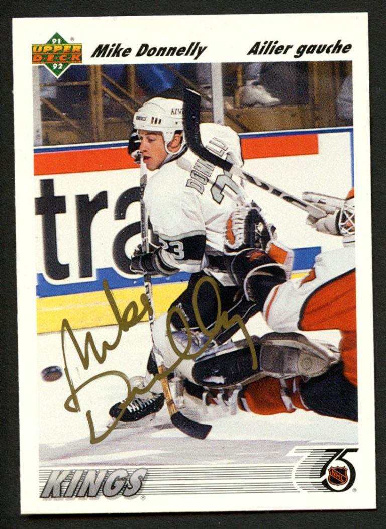 Mike Donnelly #420 signed autograph auto 1991-92 Upper Deck Hockey Card