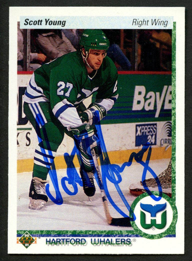 Scott Young #87 signed autograph auto 1990-91 Upper Deck Hockey Card