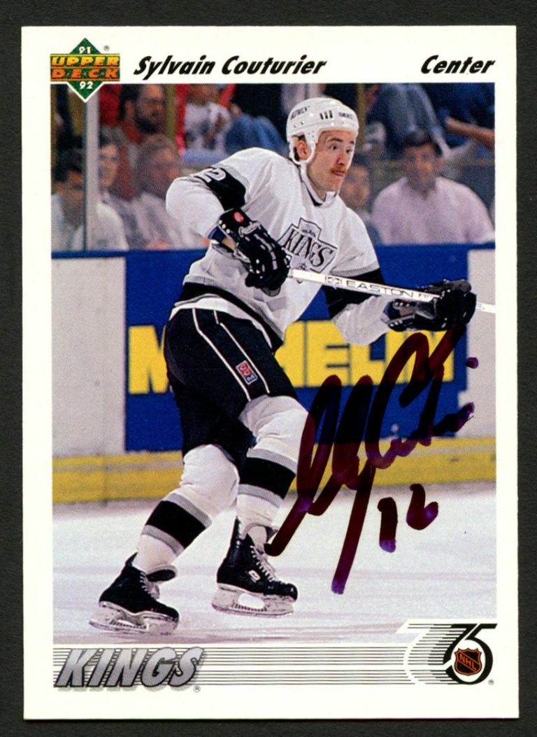 Sylvain Couturier #491 signed autograph auto 1991-92 Upper Deck Hockey Card