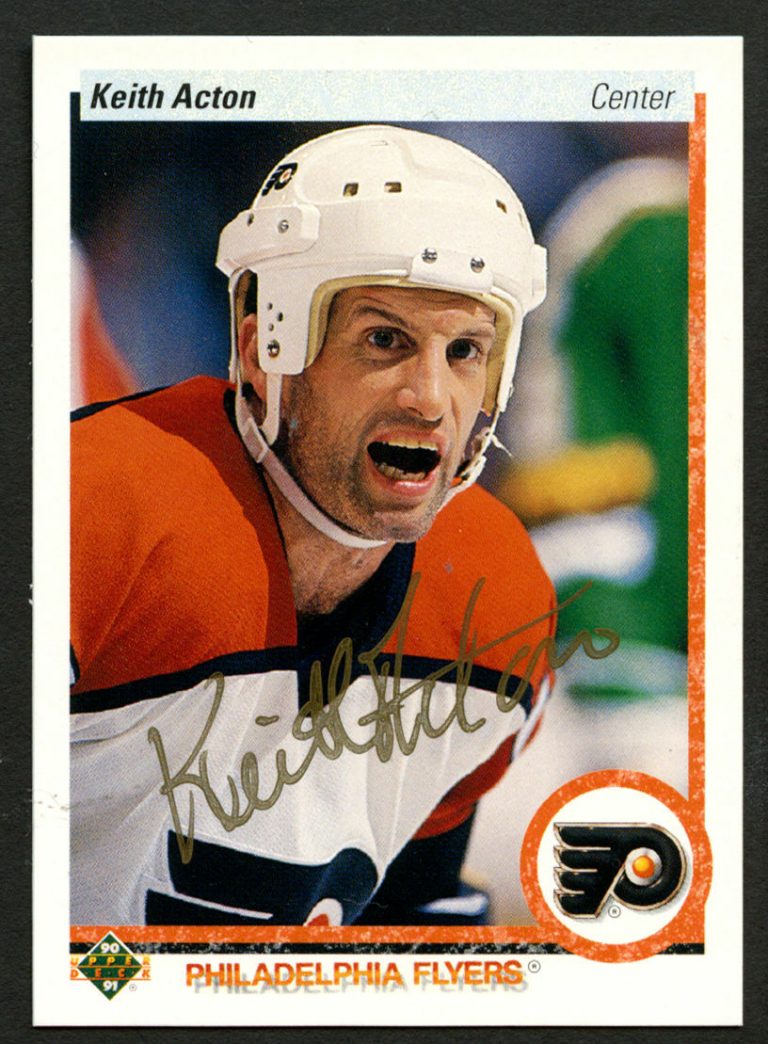 Keith Acton #445 signed autograph auto 1990-91 Upper Deck Hockey Card