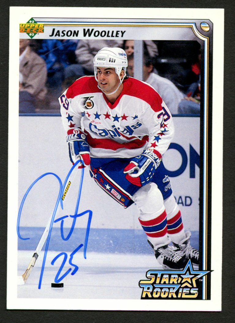 Jason Woolley #422 signed autograph auto 1992-93 Upper Deck Hockey Card
