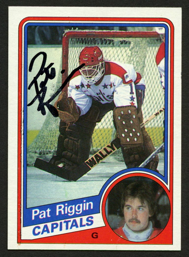 Pat Riggin #148 signed autograph auto 1984-85 Topps Hockey Trading Card