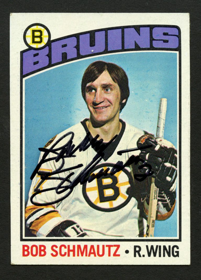 Bob Schmautz #189 signed autograph auto 1976-77 Topps Hockey Trading Card