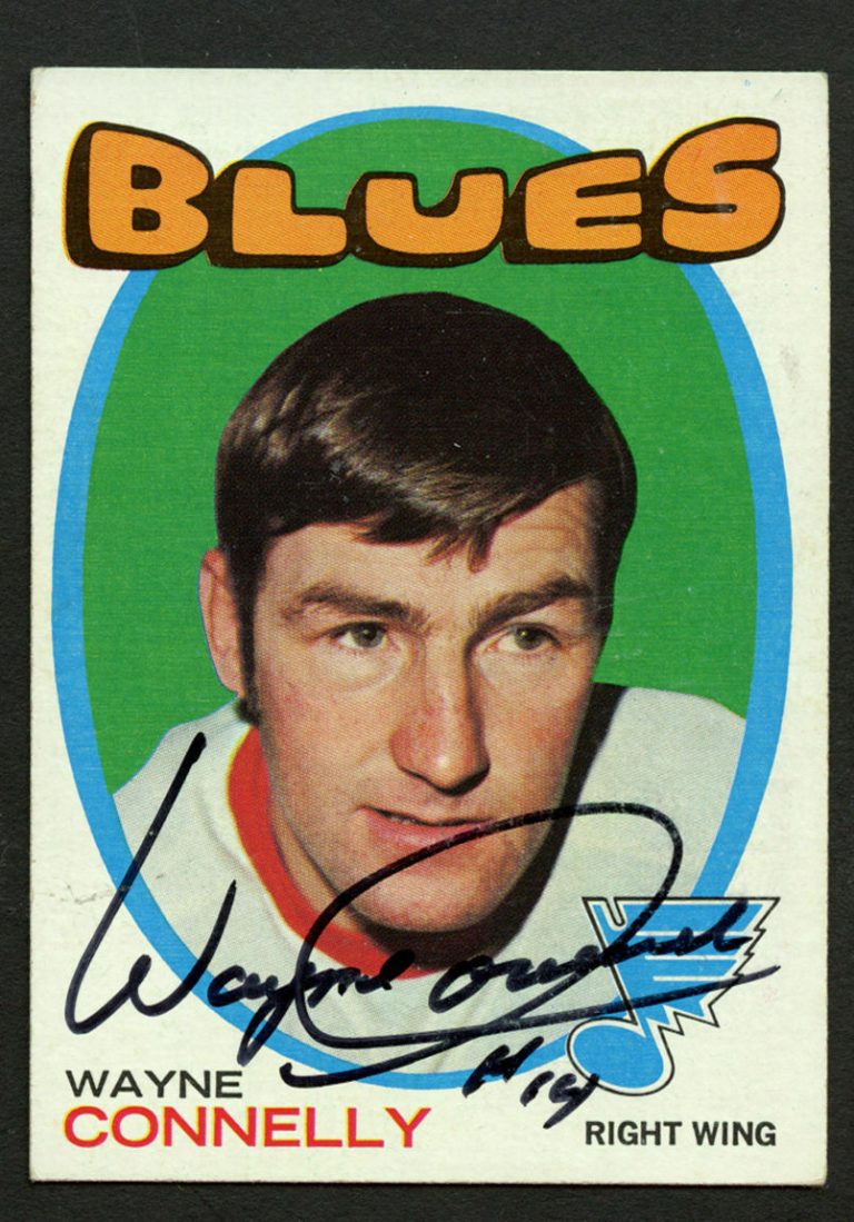 Wayne Connelly #127 signed autograph auto 1971-72 Topps Hockey Trading Card