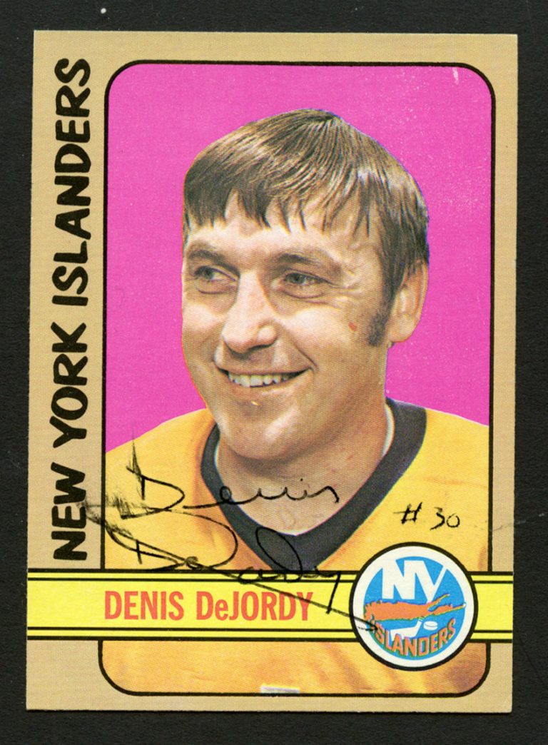 Denis DeJordy #144 signed autograph auto 1972-73 Topps Hockey Trading Card
