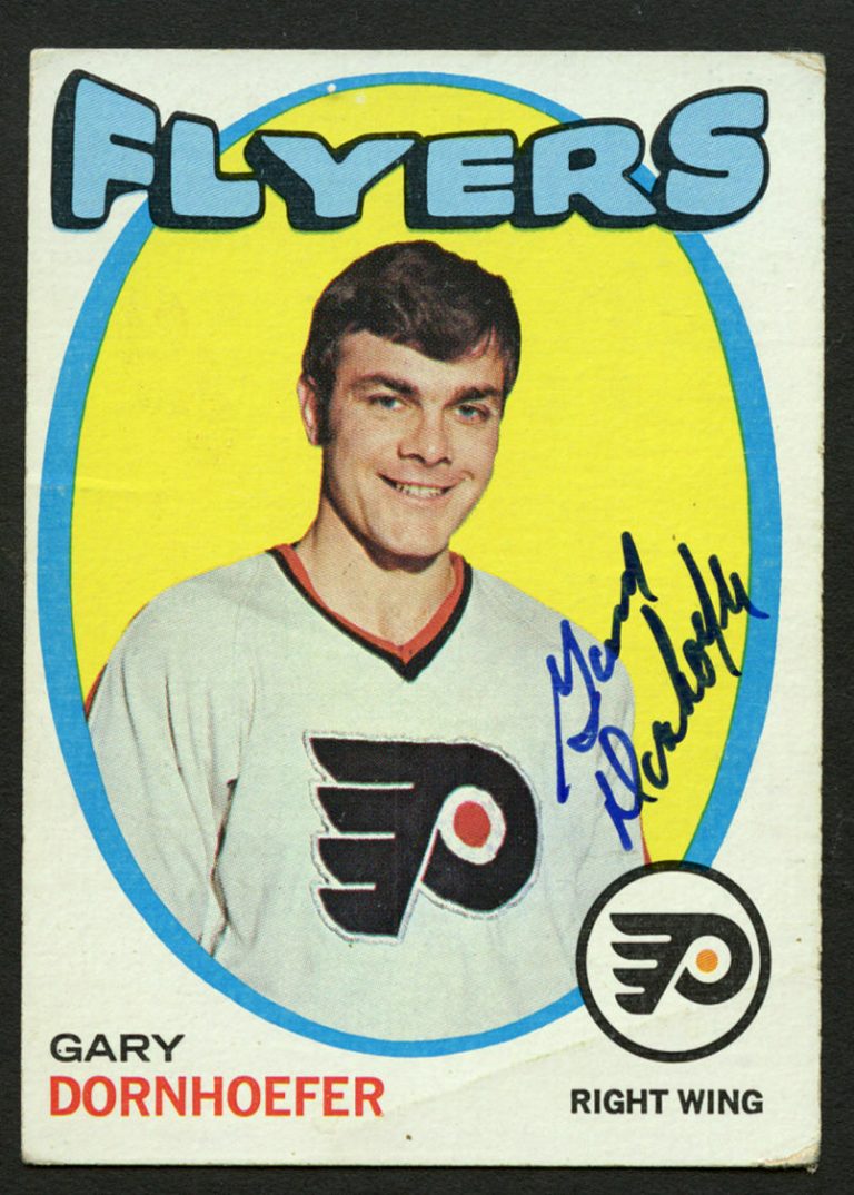Gary Dornhoefer #89 signed autograph auto 1971-72 Topps Hockey Trading Card