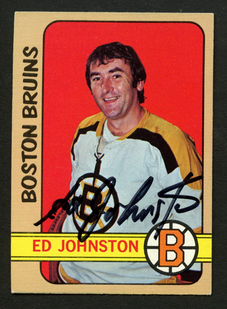 Ed Johnston #13 signed autograph auto 1972-73 Topps Hockey Trading Card