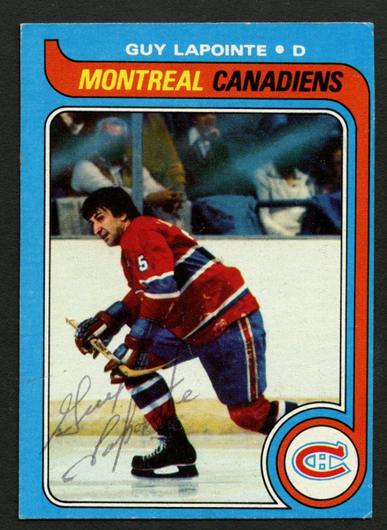 Guy Lapointe #135 signed autograph auto 1979-80 Topps Hockey Trading Card