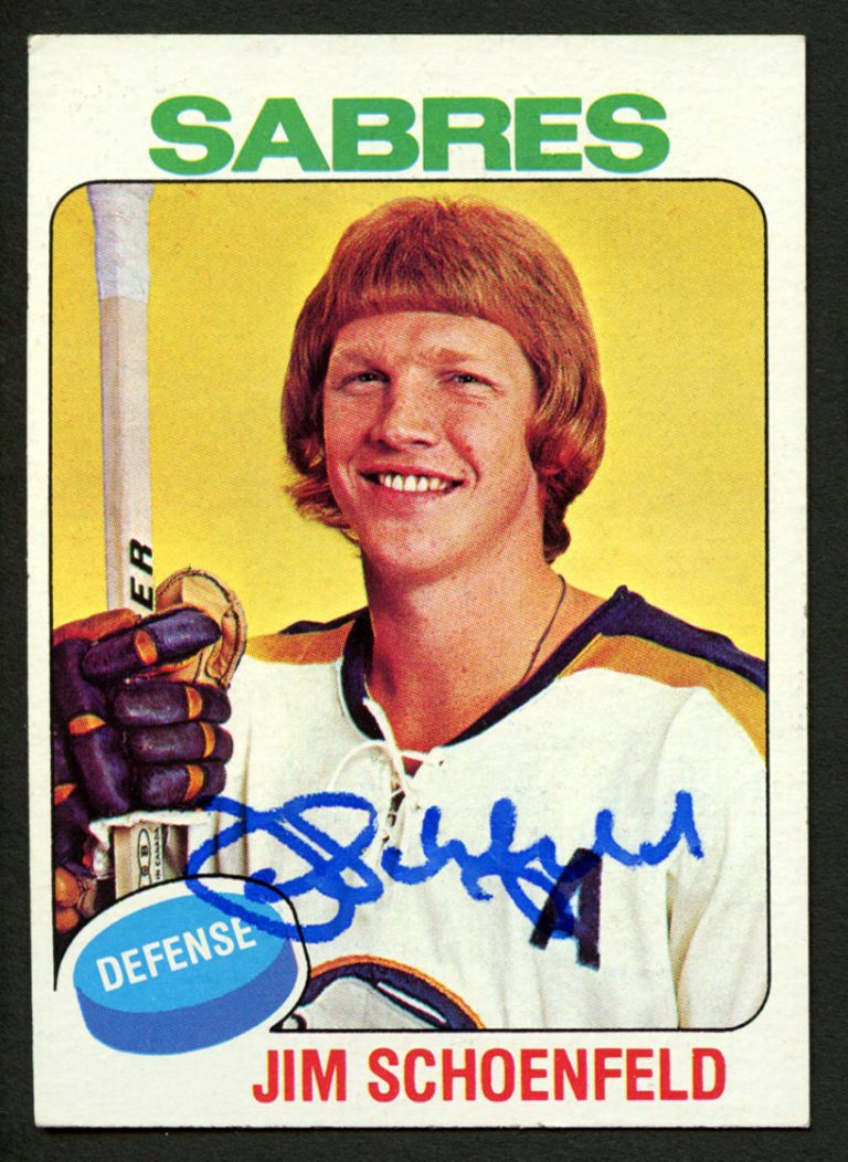 Jim Schoenfeld #138 signed autograph auto 1975-76 Topps Hockey Trading Card