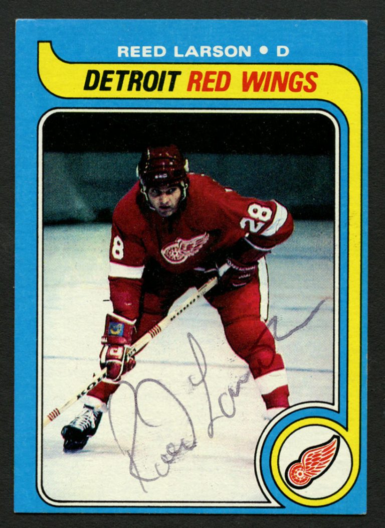 Reed Larson #213 signed autograph auto 1979-80 Topps Hockey Trading Card