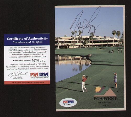 Nancy Lopez signed autograph PGA West Scorecard PSA