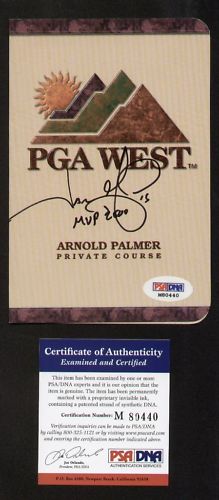 Jason Giambi signed autograph PGA West Scorecard PSA