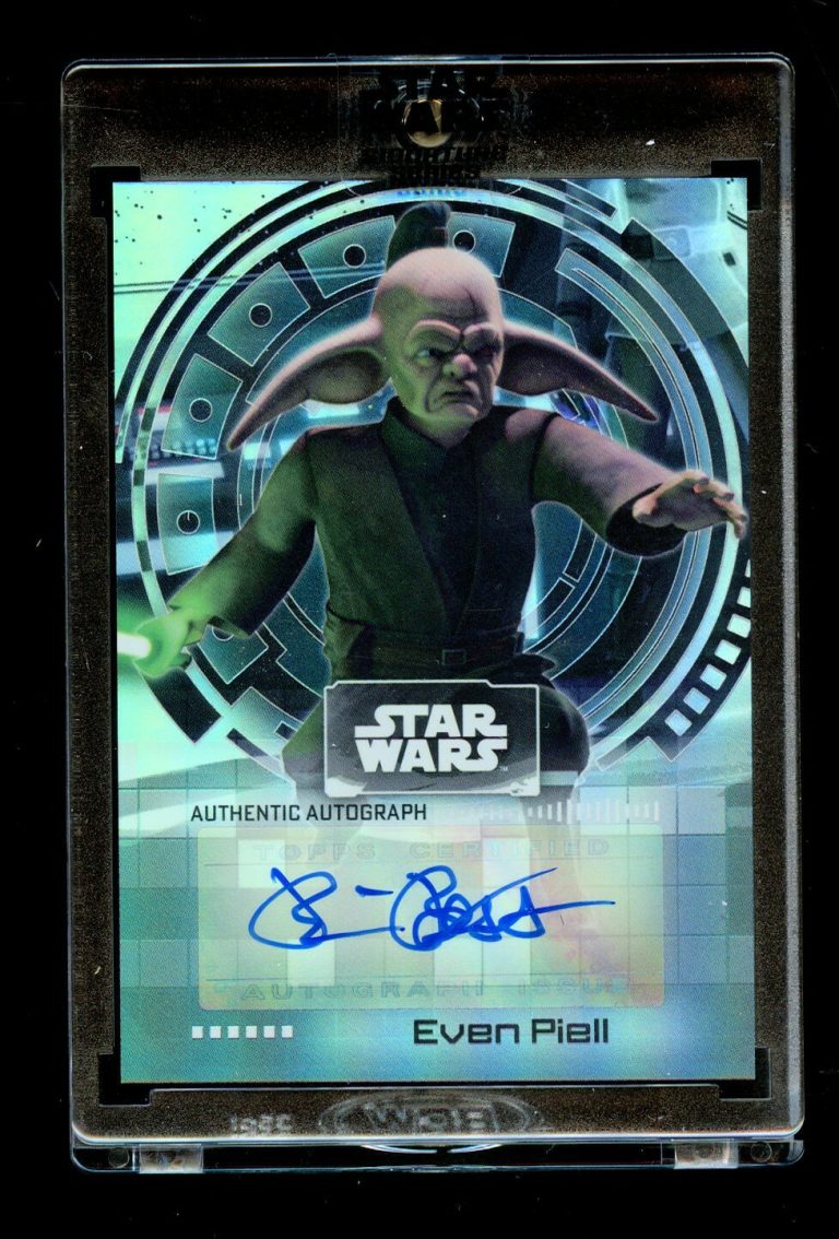 Blair Bess as Even Piell A-BB1 auto signed 2022 Topps Star Wars Signature Series