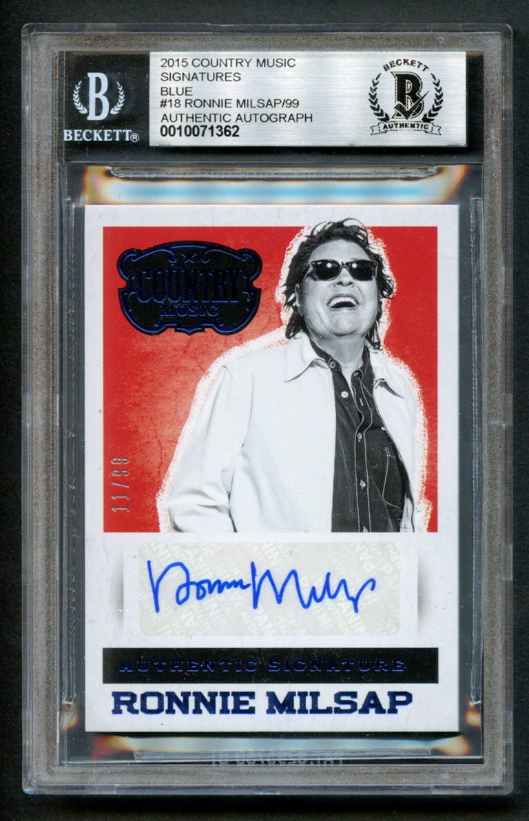 Ronnie Milsap autograph 2015 Country Music Signatures 11/99 w/ Auto Grade 10 BAS