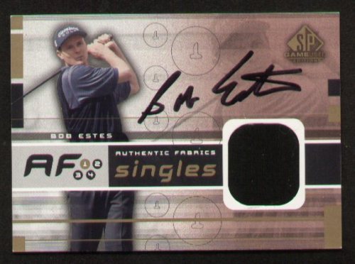 Bob Estes signed autograph auto SP Upper Deck Golf Fabric Trading Card