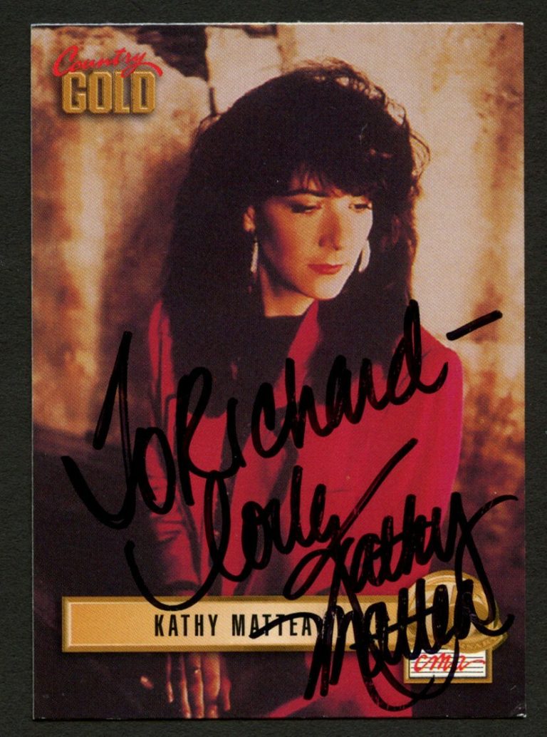 Kathy Mattea #76 signed autograph auto 1993 Sterling Country Gold Card