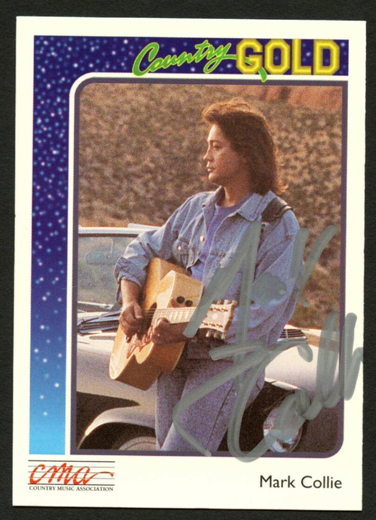 Mark Collie #58 signed autograph auto 1992 CMA Country Gold Music Trading Card