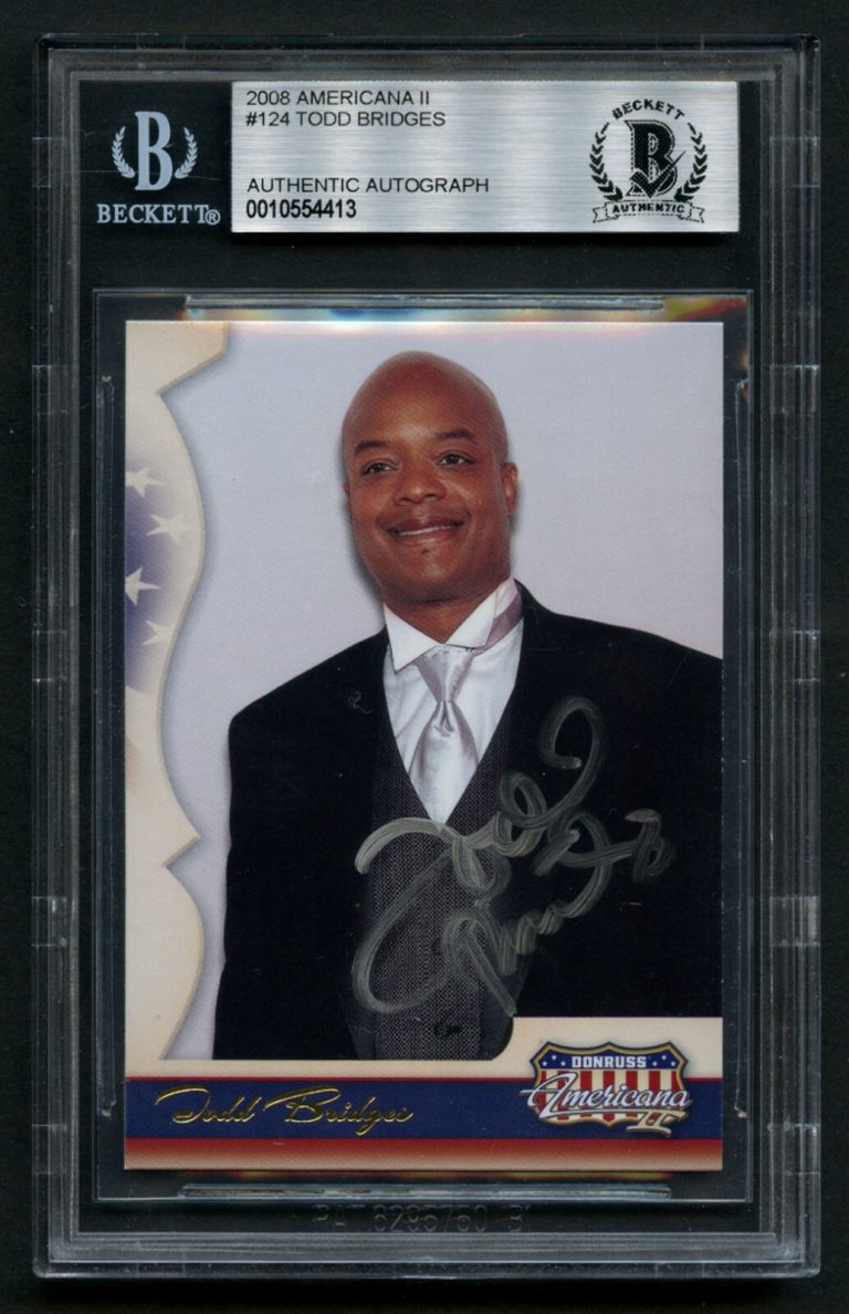 Todd Bridges #124 signed autograph 2008 Donruss Americana Celebrity Card BAS