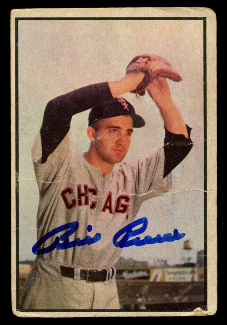 Billy Pierce #73 signed autograph auto 1953 Bowman Baseball Trading Card