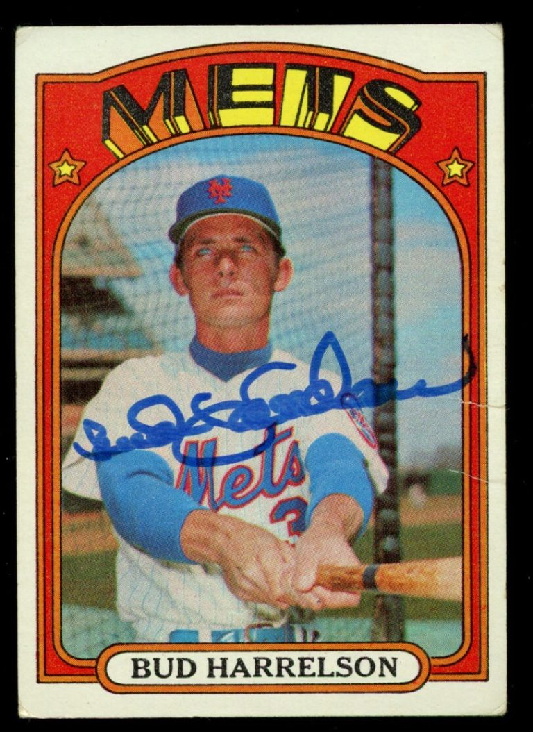 Bud Harrelson #53 signed autograph auto 1972 Topps Baseball Trading Card