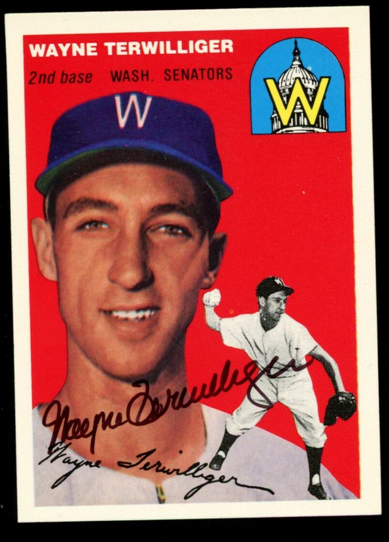 Wayne Terwilliger d2021 #73 signed autograph 1994 Topps 1954 Archives Baseball