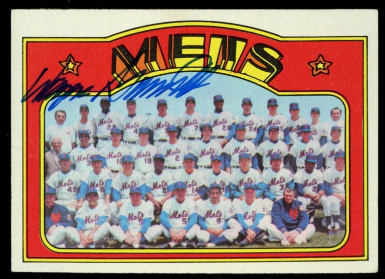 Wayne Garrett #362 signed autograph auto 1972 Topps Baseball Trading Card