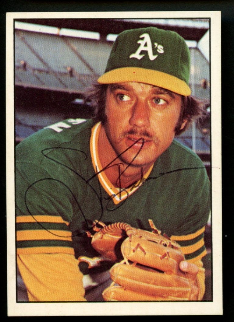 Stan Bahnsen #486 signed autograph auto SSPC 1975 Oakland A's Baseball Card