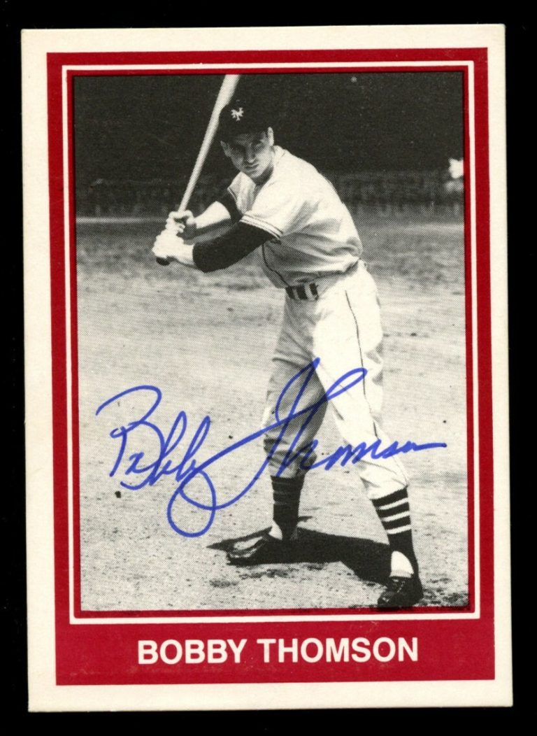 Bobby Thomson signed autograph 5th Annual National Sports Collectors Show Card
